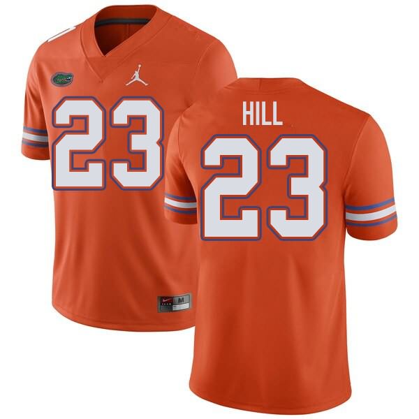 Men's NCAA Florida Gators Jaydon Hill #23 Stitched Authentic Jordan Brand Orange College Football Jersey PWN7765VD